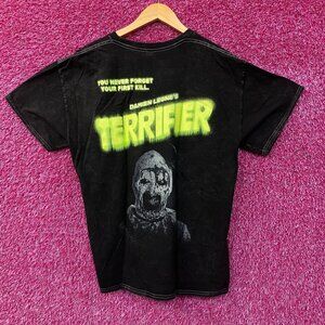 Bloody Disgusting x Terrifier Art the Clown Neon Horror T-Shirt Large